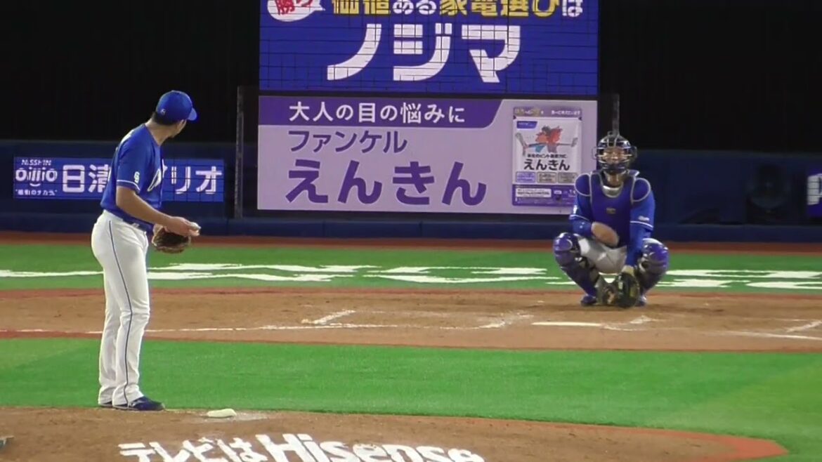 2025年7月3日 中日・勝野 昌慶 投手の準備投球（ボールデッド中）