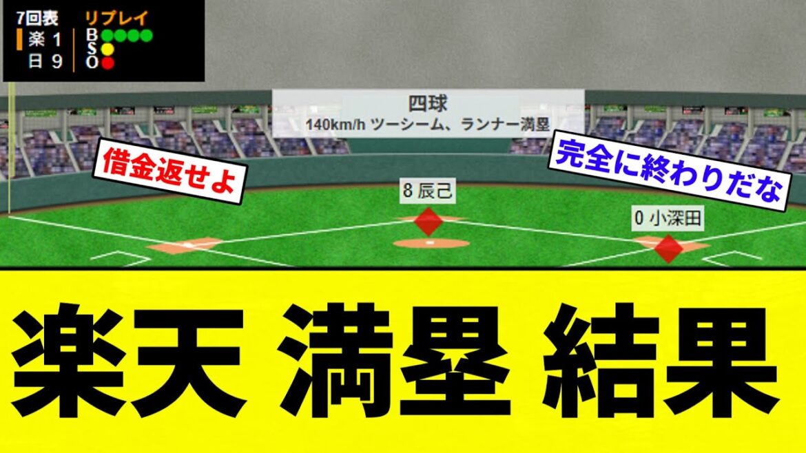 【グラスラきたああああ！！】楽天 満塁 結果【プロ野球反応集】【2chスレ】【なんG】
