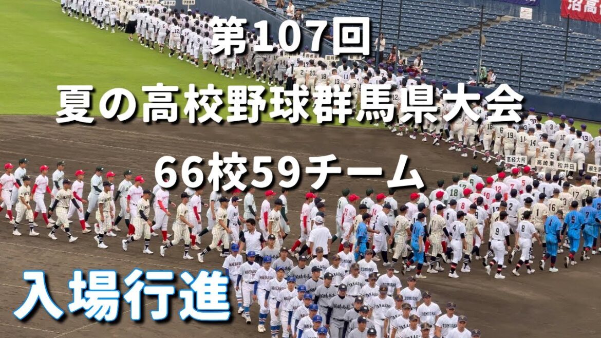 第107回全国高校野球選手権群馬大会【開会式】