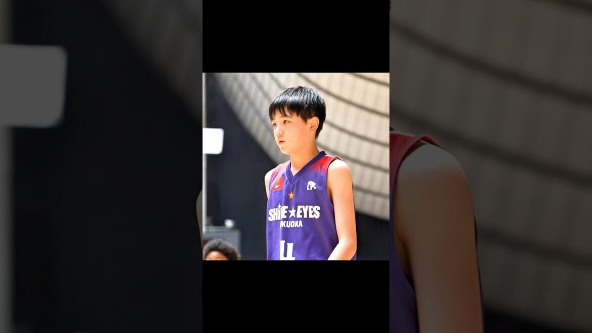 【全国ミニバス】福大大濠高校OBたちも大盛り上がり！福岡県代表・SHINE☆EYES 片峯 陽太（6年／165cm）