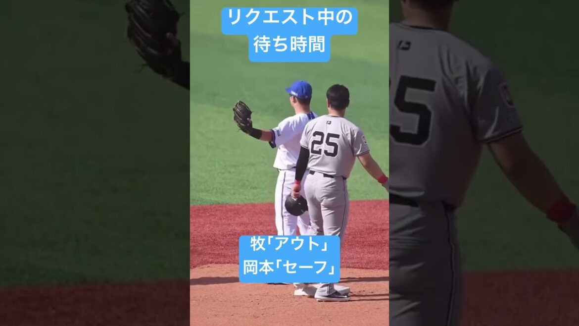 リクエスト中の待ち時間にイチャイチャする岡本和真と牧秀悟 #プロ野球 #岡本和真 #牧秀悟 #shorts