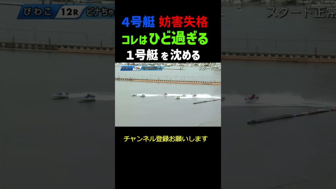 【衝撃】競艇の怖さが分かる事故！転覆？落水？場外脱出？