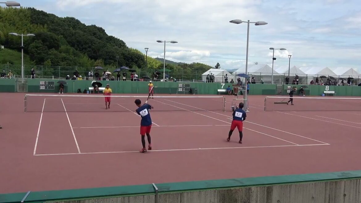 2022年IH ソフトテニス 男子個人 2回戦 木下了太・穴見陸 大分(大分) vs 村上颯斗・久野莉輝 宇部工(山口)