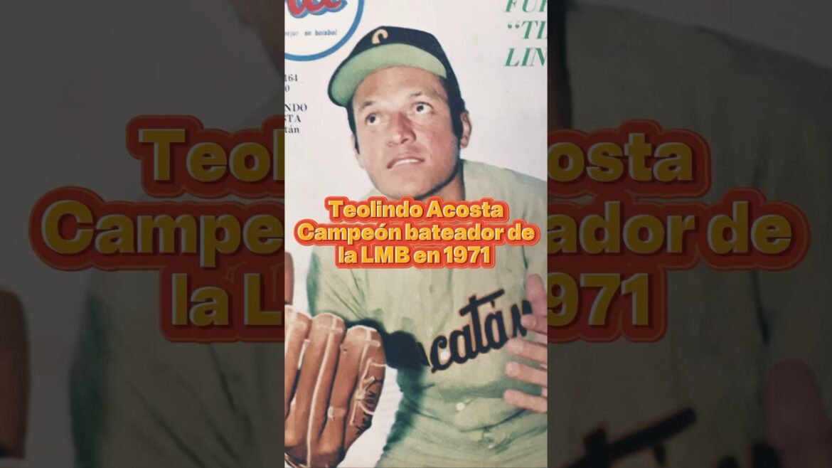 Teolindo Acosta, campeón bateador en 1971 con Yucatán 🔥⚾ #beisbolmexicano #beisbol