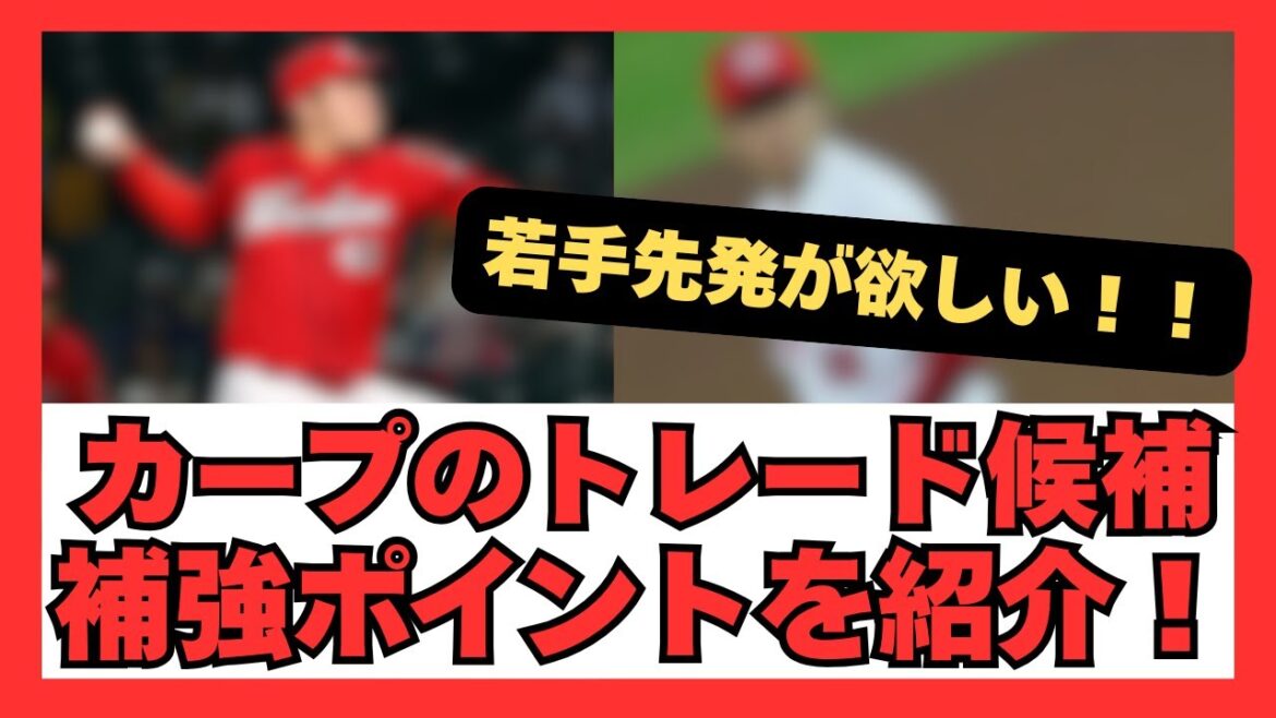 2025 広島東洋カープのトレード候補と補強ポイントを紹介します! 2025 広島東洋カープのトレード候補と補強ポイントを紹介します!