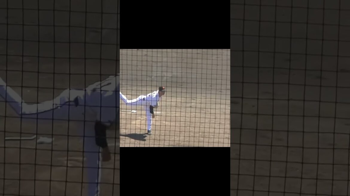 育成4年目 笠島尚樹の投球フォーム（ 読売ジャイアンツ3軍 対 法政大学 2024年8月17日）