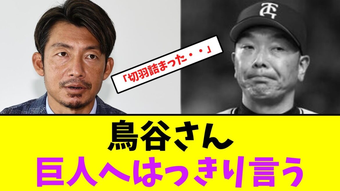 鳥谷さん、巨人へはっきり言う・・【なんJなんG】【2ch5ch】