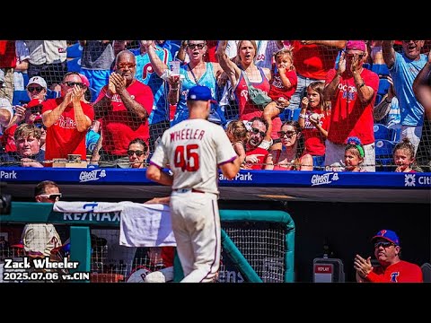 【これぞエース】ザック・ウィーラー 全投球ダイジェスト(2025.07.06 vs.CIN)/Zack Wheeler’s Every Pitch(2025.07.06 vs.CIN) 【これぞエース】ザック・ウィーラー 全投球ダイジェスト(2025.07.06 vs.CIN)/Zack Wheeler's Every Pitch(2025.07.06 vs.CIN)