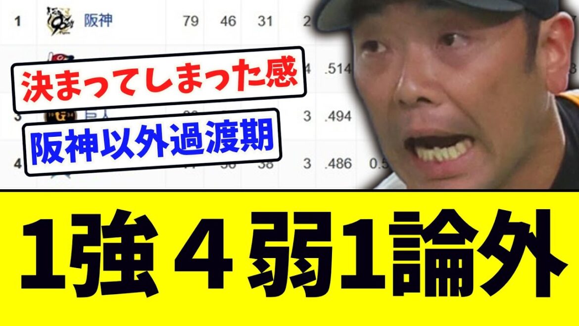 セリーグ順位表、現在の順位がこちらｗｗｗ