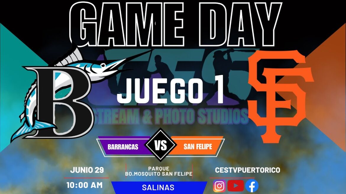 BARRANCAS VS SAN FELIPE BEISBOL CLASE A JUEGO 1