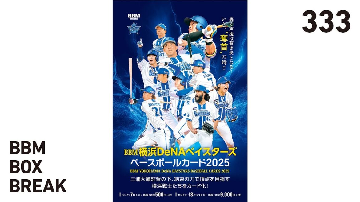 公式！BBMカード BOX BREAK【333】BBM横浜DeNAベイスターズ ベースボールカード2025