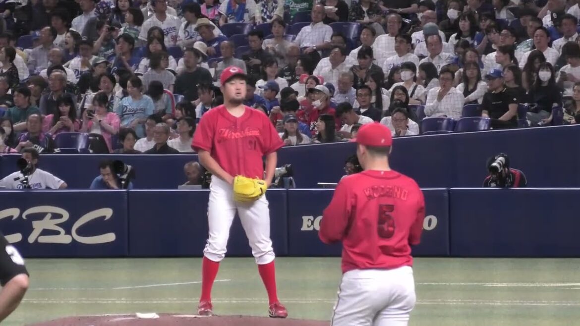 広島東洋カープ 中崎翔太投手 投球練習 2025/6/27 VS 中日ドラゴンズ