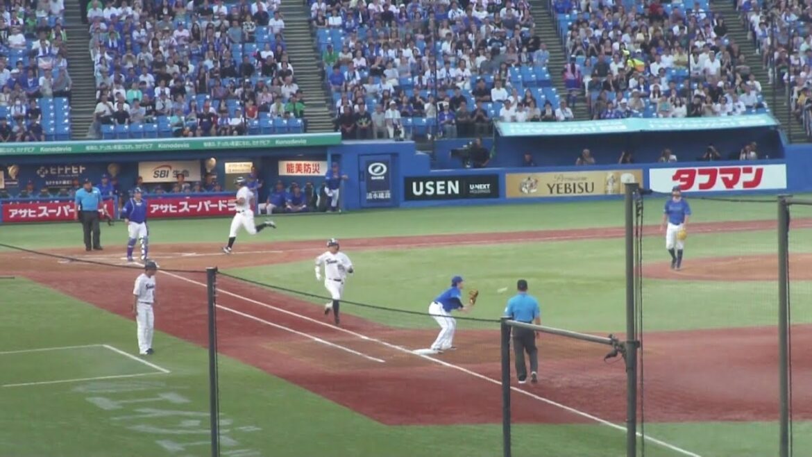 ヤクルト 中村悠平 ショートゴロの間に先制点　ヤクルト vs DeNA　2025年7月9日(水) 神宮球場