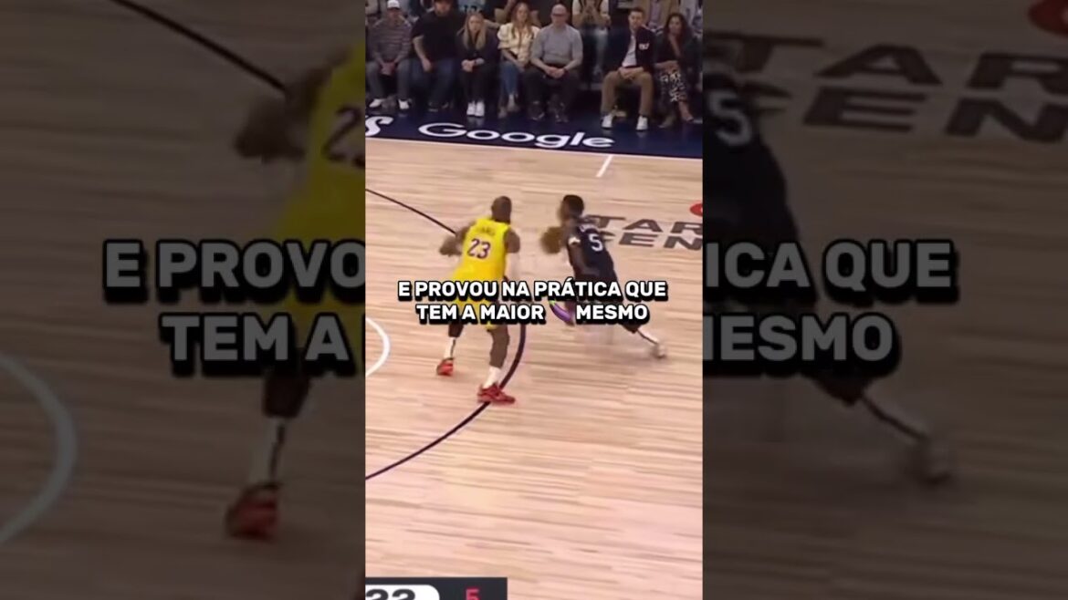 Matou a cobra e mostrou o pau! #nbaplayoffs #nbabrasil #nba #basquete #nbamemes #lebronjames #lakers