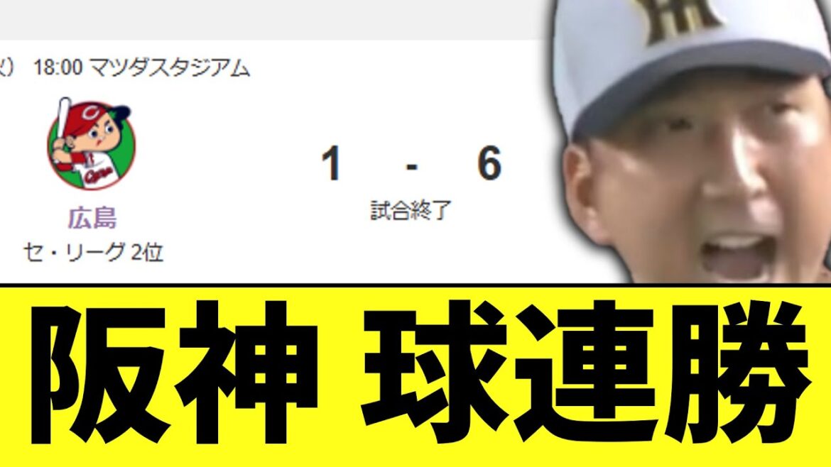 阪神タイガース なんか普通に9連勝! 阪神タイガース なんか普通に9連勝!