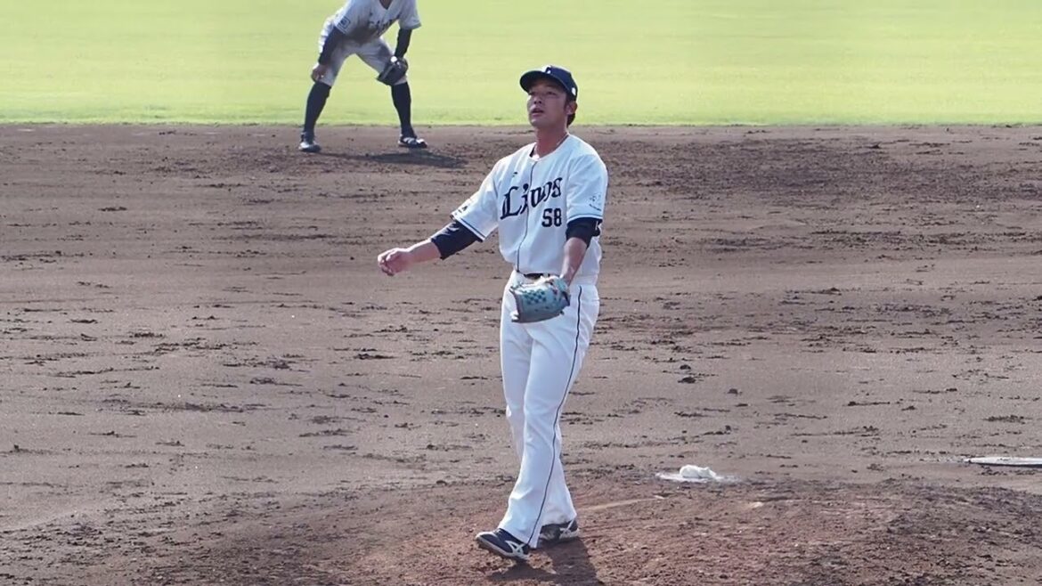 2025.07.05 埼玉西武-北海道日本ハム #中村祐太 投球練習 (カーミニーク)