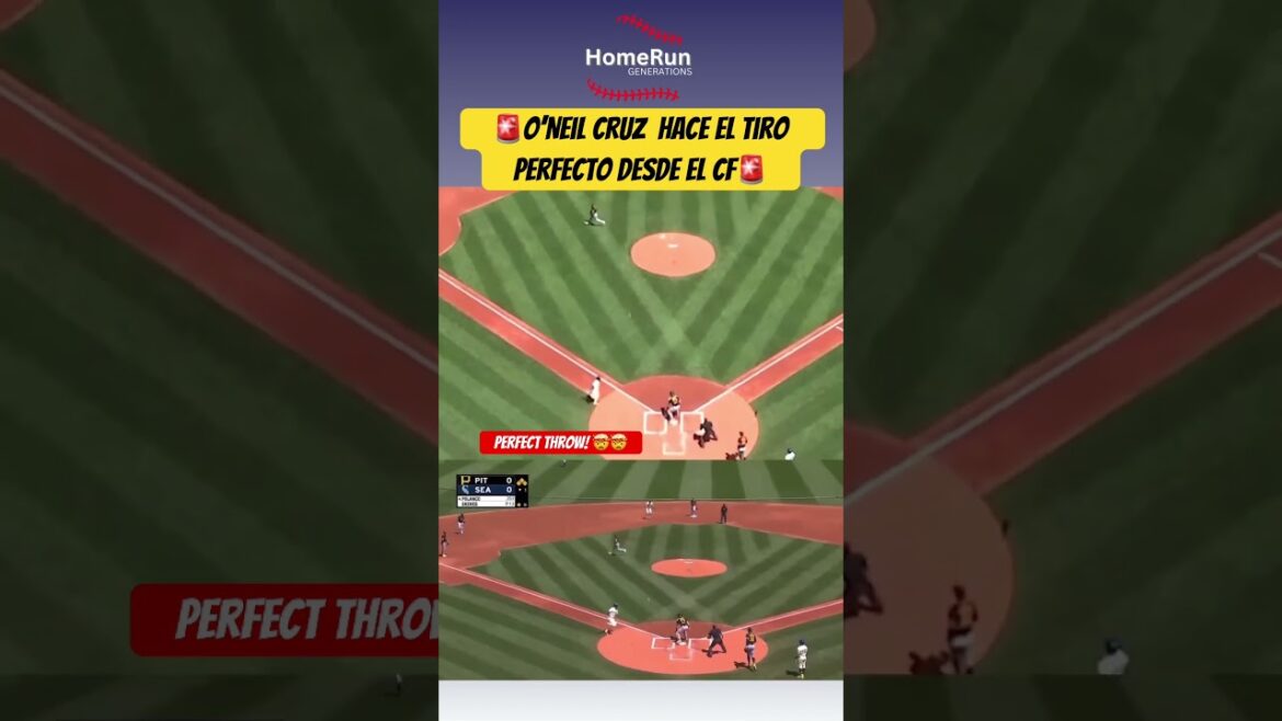 O’Neil  ruz hace el tiro perfecto desde el center field #mlb2025 #beisbol #grandesligas