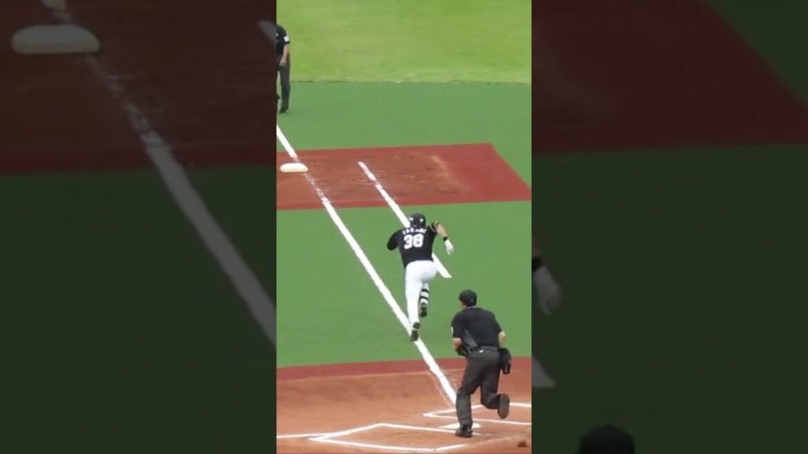 マリーンズ髙部瑛斗バッティングフォームと一塁への走力＜2軍・ヤクルトスワローズ対 千葉ロッテマリーンズ  2024年5月12日＞