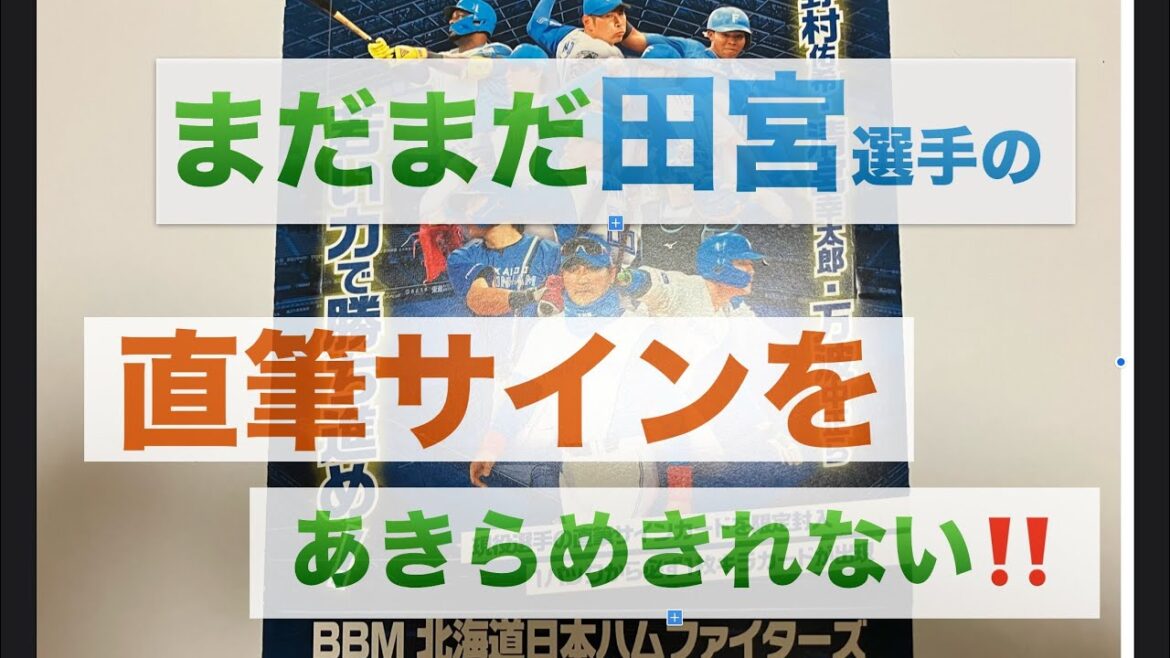 【BBM開封】bbm北海道日本ハムファイターズベースボールカード2025を開封して田宮裕涼選手のオートを狙う‼️♯14