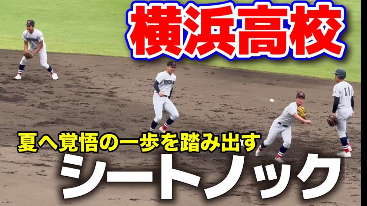 【高校野球】横浜高校 シートノック “絶対に負けられない”夏へ、覚悟の一歩を踏み出す！【神奈川大会 横浜高校 vs 荏田 】   　2025.7.10　第107回全国高校野球選手権