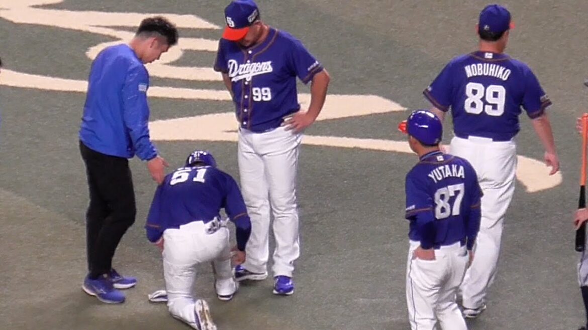 上林誠知が死球  井上監督もやって来る  ブライトはすぐに準備   心配です　中日ドラゴンズVS広島東洋カープ　2025/07/12