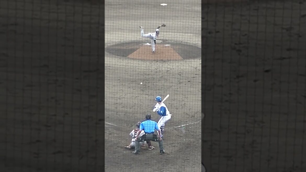 石井一成を見逃し三振に仕留める巨人 戸田懐生（2024年6月25日 北海道日本ハムファイターズ対 読売ジャイアンツ）