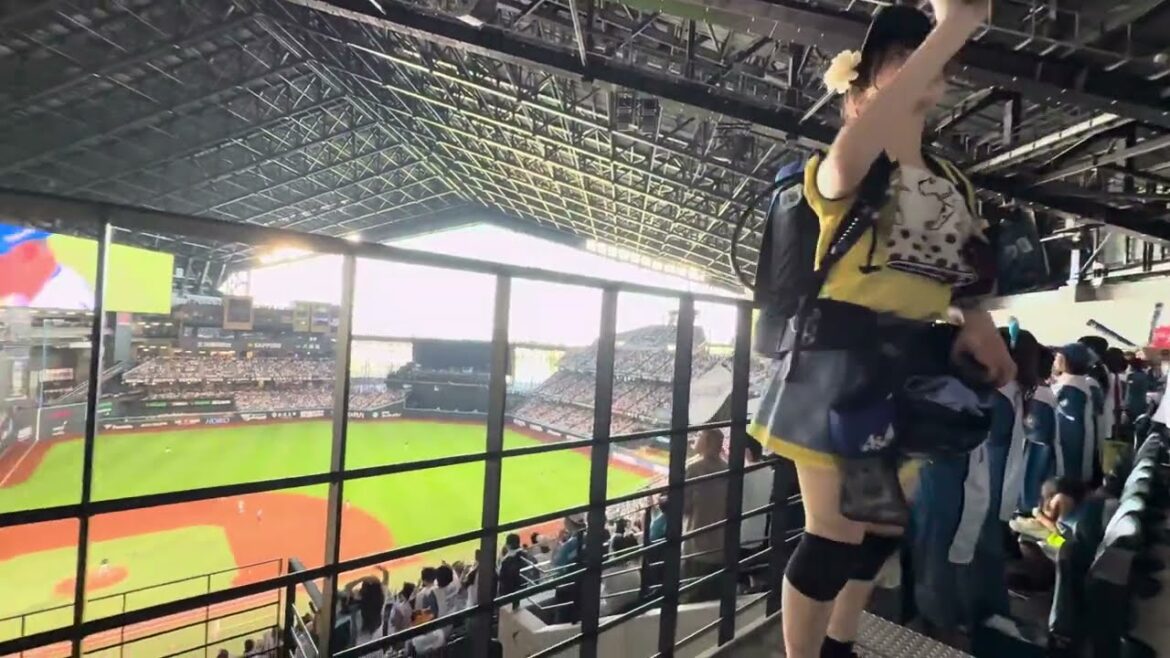 ツーアウト満塁清宮幸太郎のタイムリーヒットで爆盛り上がる瞬間‼︎エスコンフィールド北海道日本ハムファイターズ