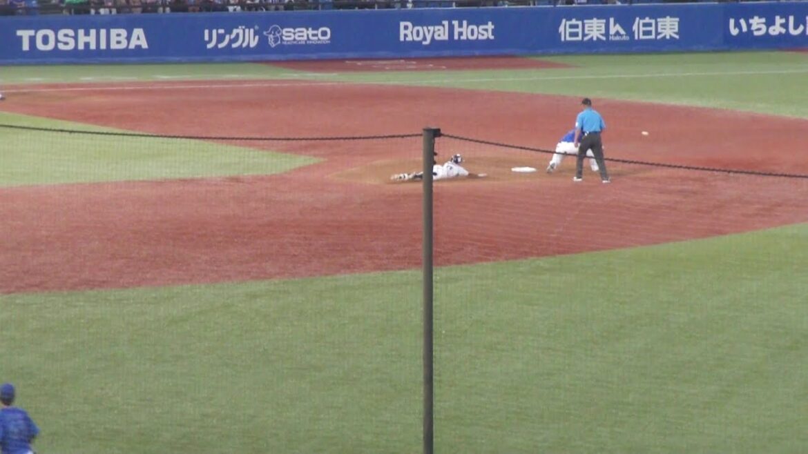 ヤクルト 並木秀尊 ツーベースヒット　ヤクルト vs DeNA　2025年7月9日(水) 神宮球場