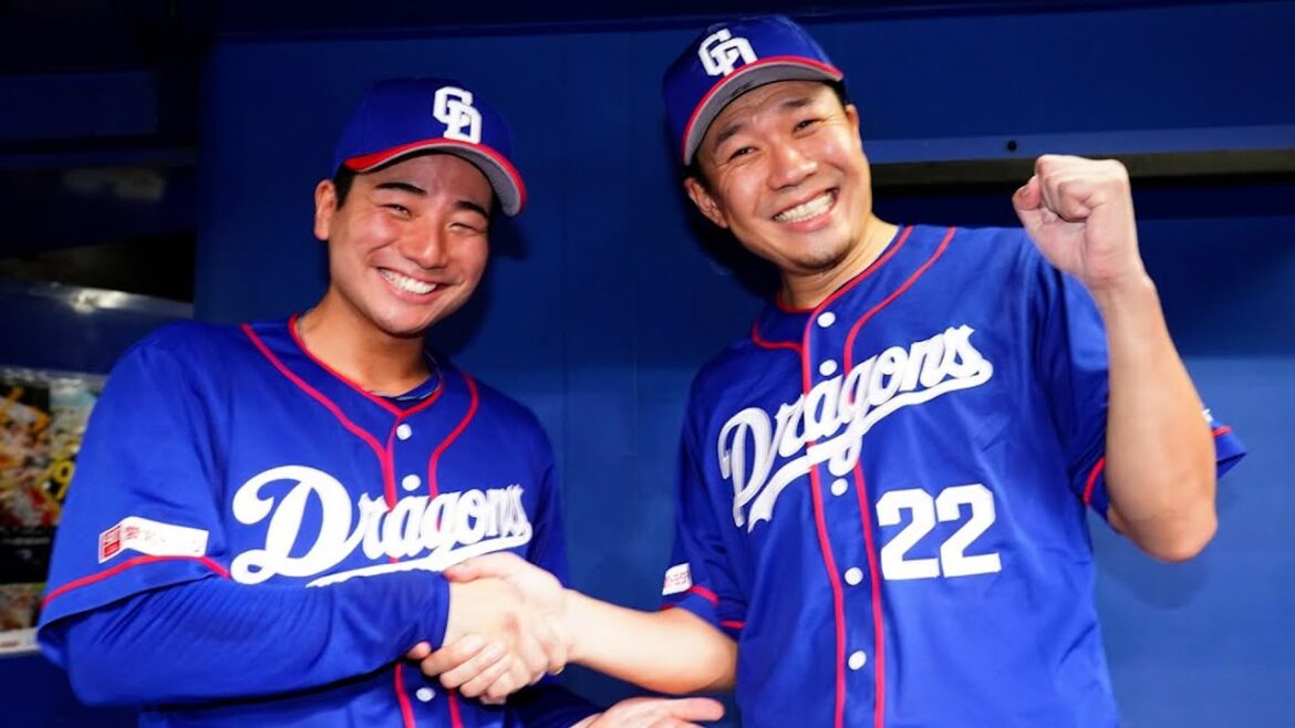 2025年7月12日 ヒーローインタビュー #大野雄大 投手 #石伊雄太 選手 #井上一樹 監督