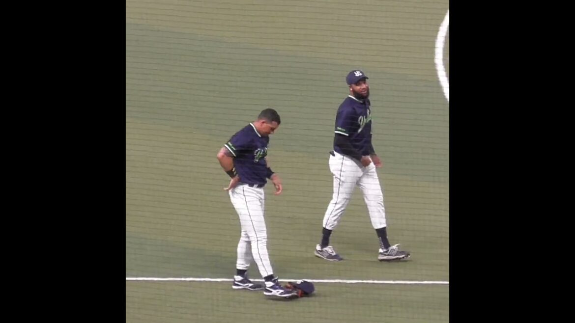 ホセ・オスナ & ドミンゴ・サンタナ　横並び体操　#東京ヤクルトスワローズ #shorts