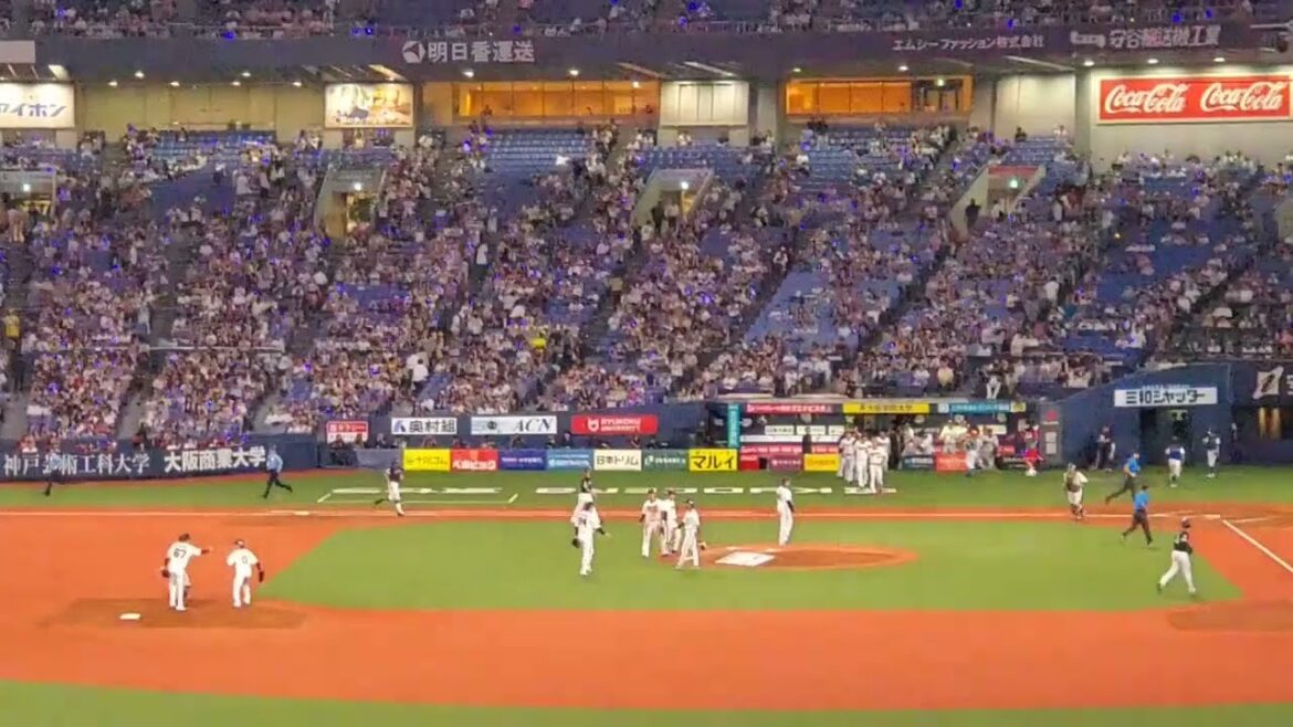 20250710　おりほー連敗阻止！【勝利の瞬間】オリックス･バファローズ【投手が耐えて完封リレー、紅林弘太郎の満塁ホームラン！】@京ｾﾗﾄﾞｰﾑ大阪･ﾚﾌﾄ外野下段 Bsｵﾘ姫ﾃﾞｰ2025