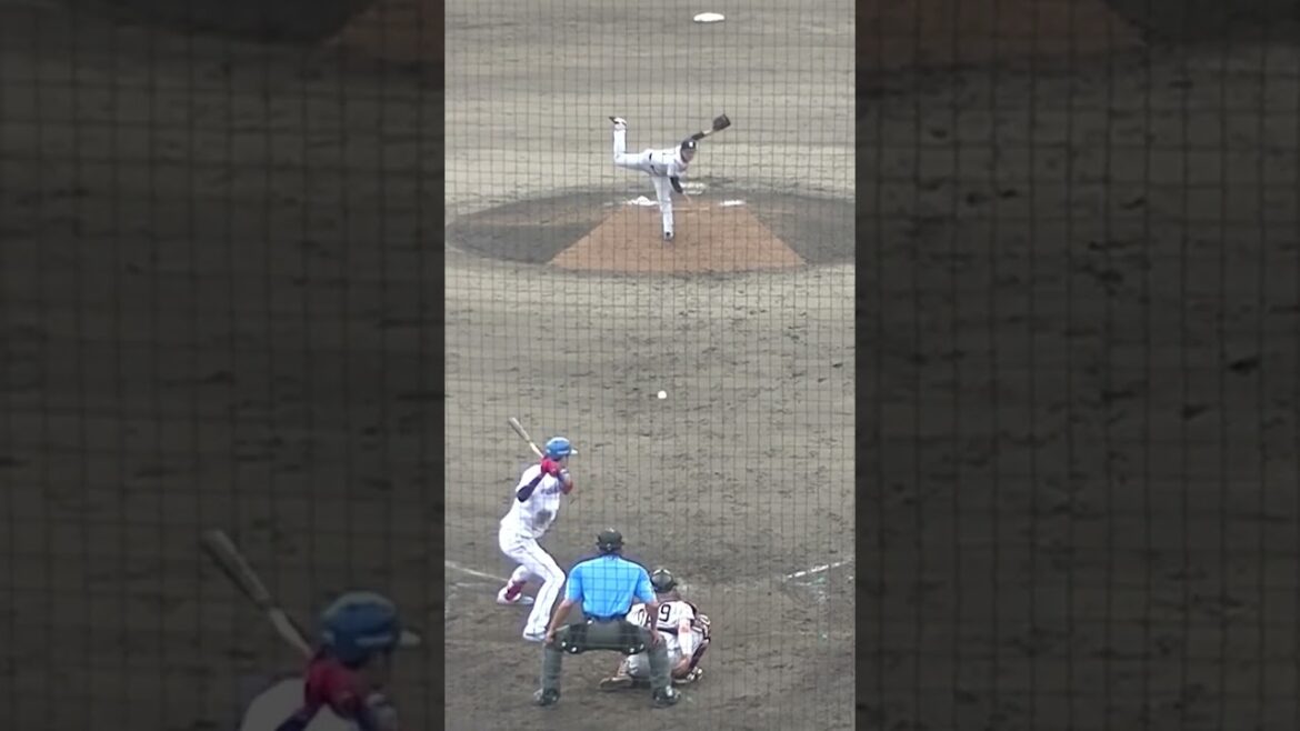 濵田泰希を見逃し三振 に仕留める戸田懐生（2024年6月25日 北海道日本ハムファイターズ対 読売ジャイアンツ）