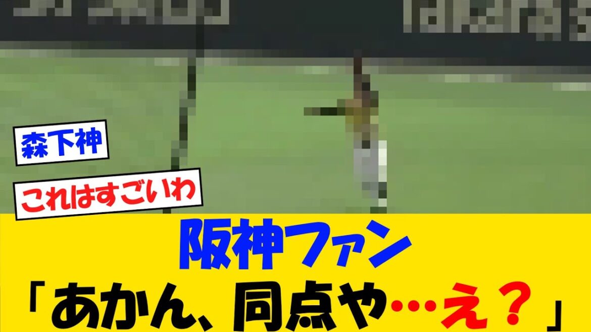 阪神ファンさん「あかん！同点や・・・うおおおおおお！」【野球情報】【2ch 5ch】【なんJ なんG反応】【野球スレ】