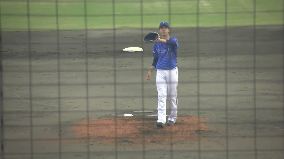横浜DeNAベイスターズ 平良拳太郎投手 投球練習 2025/7/9 草薙球場