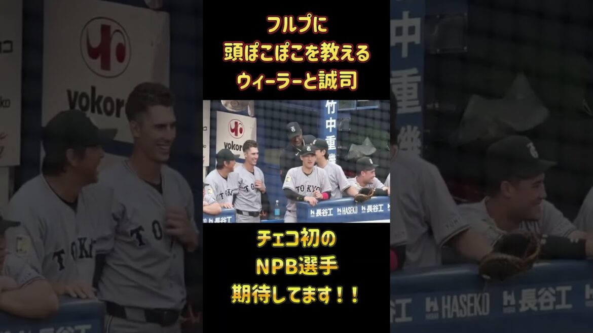 【祝支配下】フルプの教育係のウィーラーと誠司#giants #小林誠司