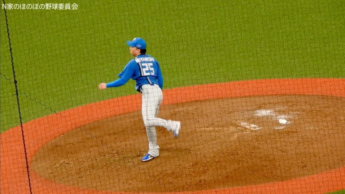 宮西尚生ピッチングフォーム スロー再生あり2025/03/30西武対日本ハム【埼玉西武ライオンズ】【ベルーナドーム】