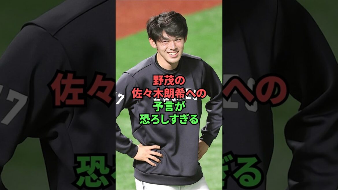 野茂の佐々木朗希への予言が恐ろしすぎる
