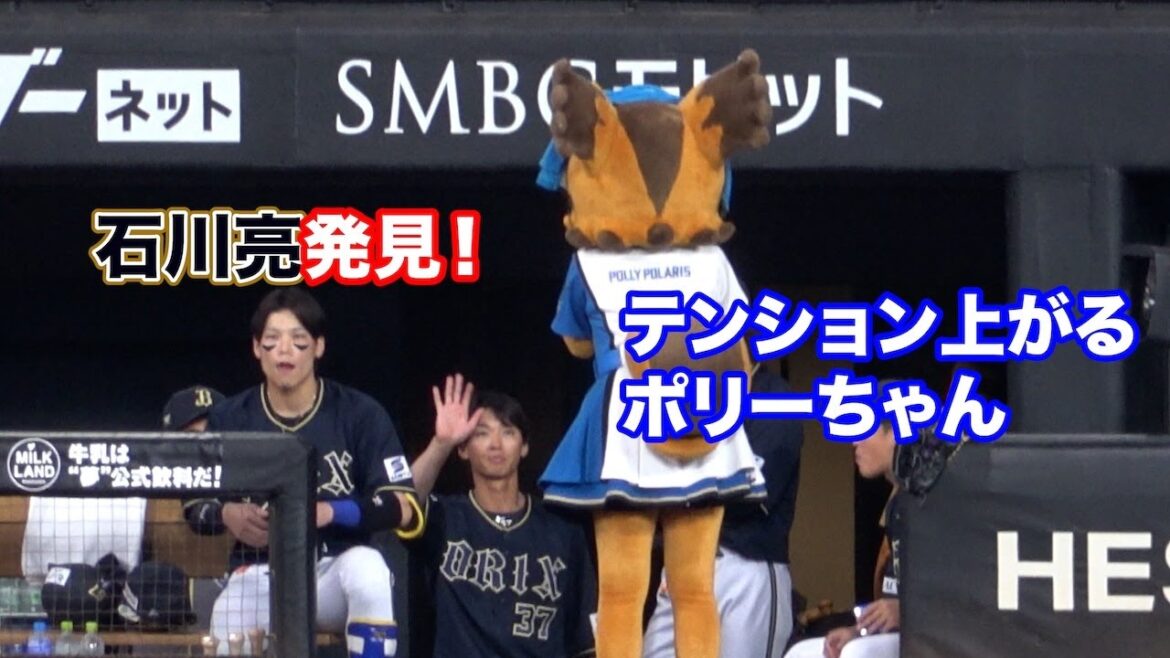 石川亮を見つけてめちゃくちゃテンションあがってるポリーちゃん