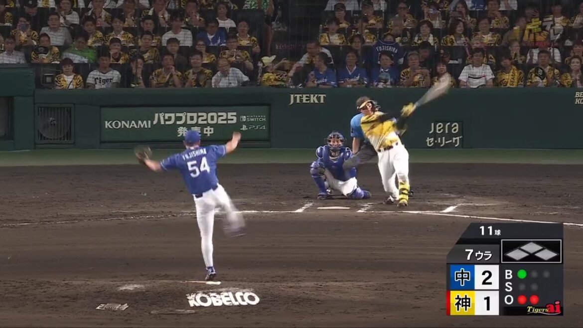 【一閃】7回裏、 #森下翔太 選手がレフト第16号ソロホームラン！ #髙橋遥人 投手を負けを消す！ 【2025/7/15 Ｔ－Ｄ】