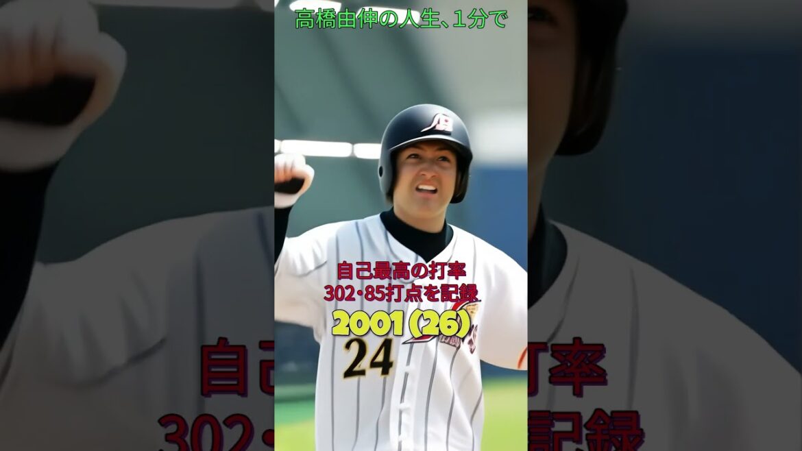 高橋由伸の人生、1分で。#高橋由伸#巨人#読売ジャイアンツ#プロ野球#historyshorts#野球#1分で分かる