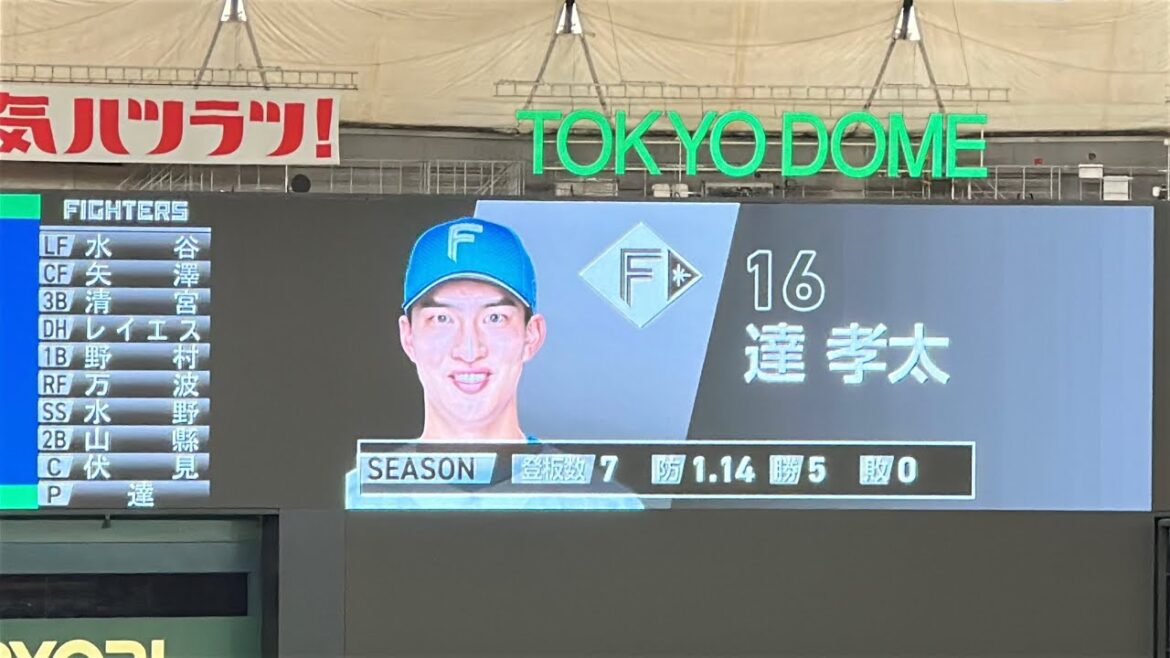ファイターズ試合前スタメン発表【西武1-2日本ハム】2025/7/14 東京ドーム ファイターズ試合前スタメン発表【西武1-2日本ハム】2025/7/14 東京ドーム