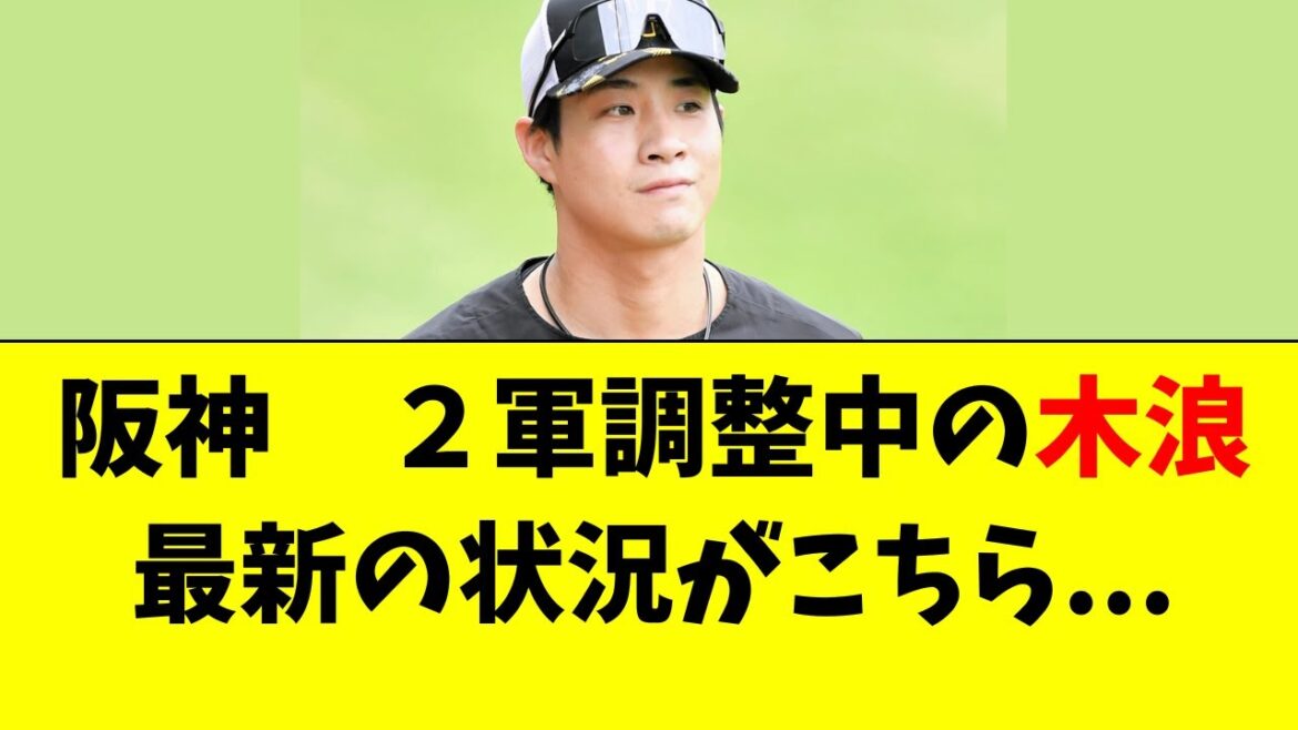 【阪神】2軍降格となった木浪聖也の最新の状況がこちら・・・