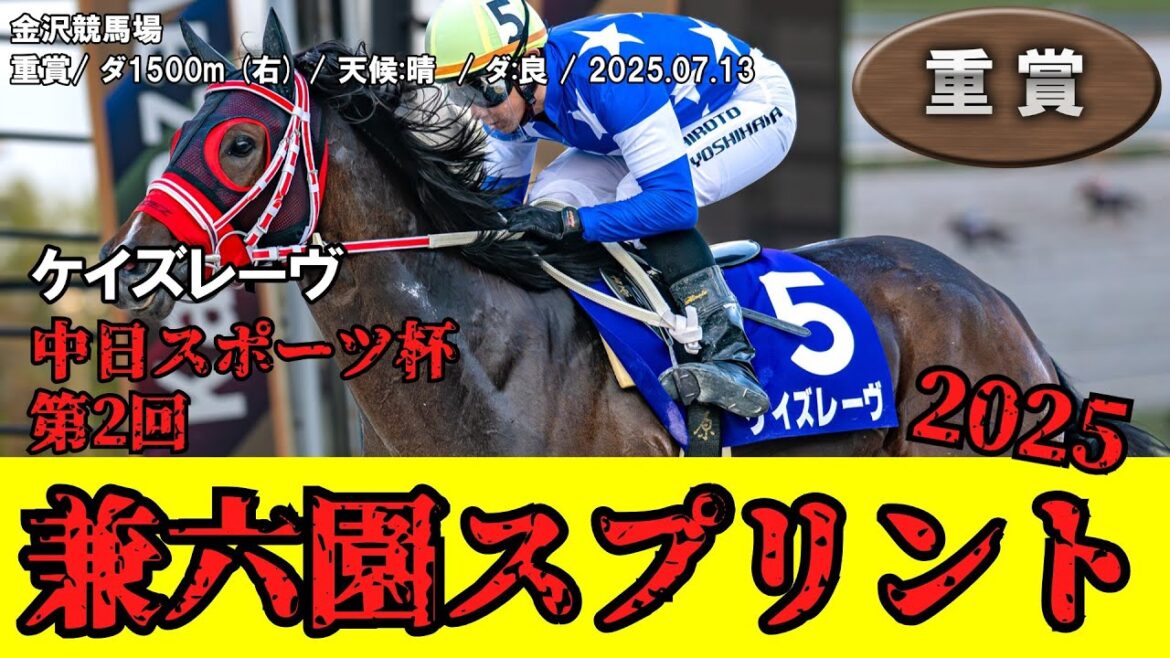 【競馬】 兼六園スプリント（金沢） 2025 / ケイズレーヴ