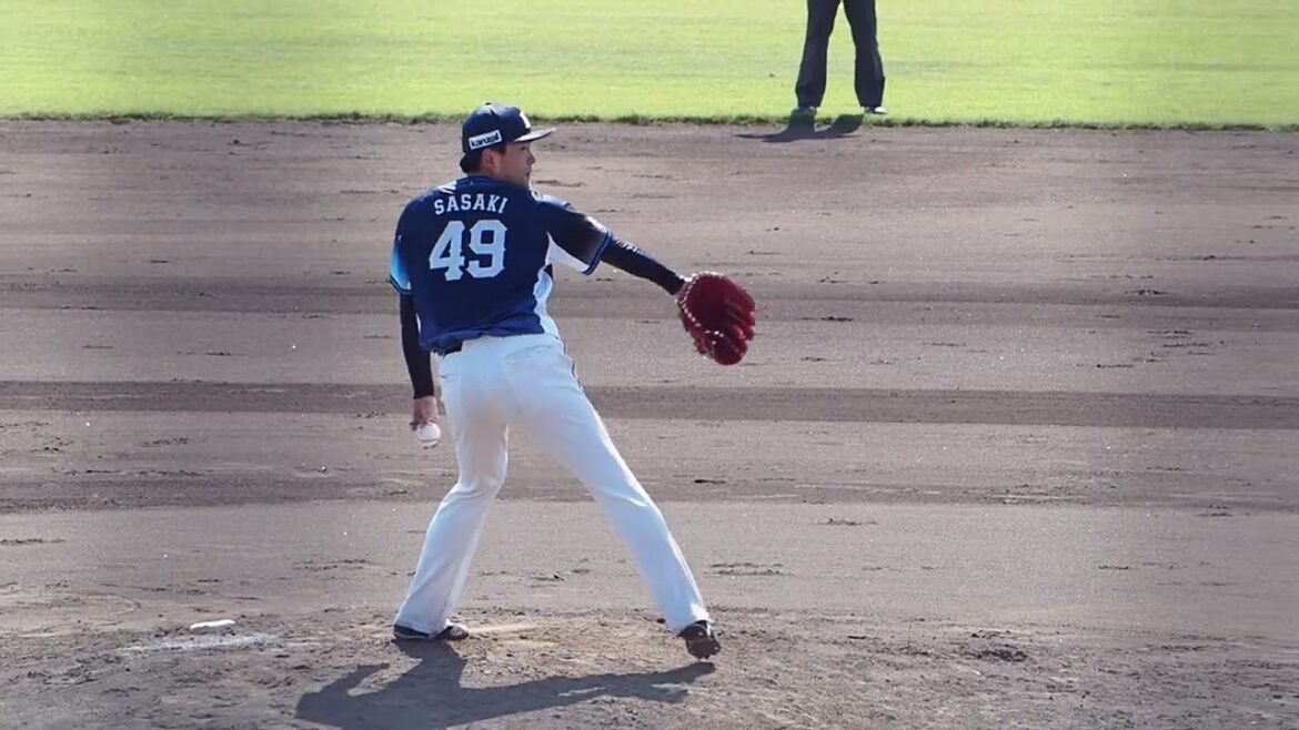 2025.07.13 オイシックス新潟-埼玉西武 #佐々木健 投球練習 (新潟みどり森)