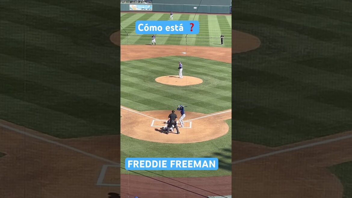 Freddie Freeman debuta en el Spring Training con Dodgers,desde que fue operado del tobillo derecho
