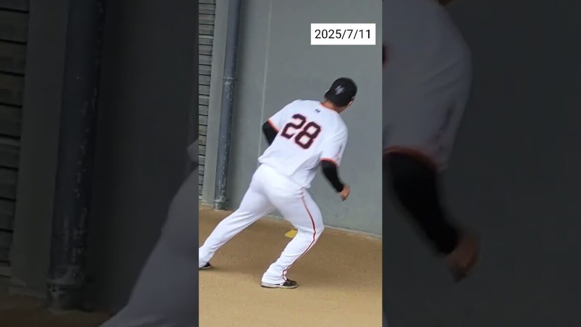 【GIANTS】 #高橋礼 投手28の走り込み #shorts #巨人 #ジャイアンツ #プロ野球
