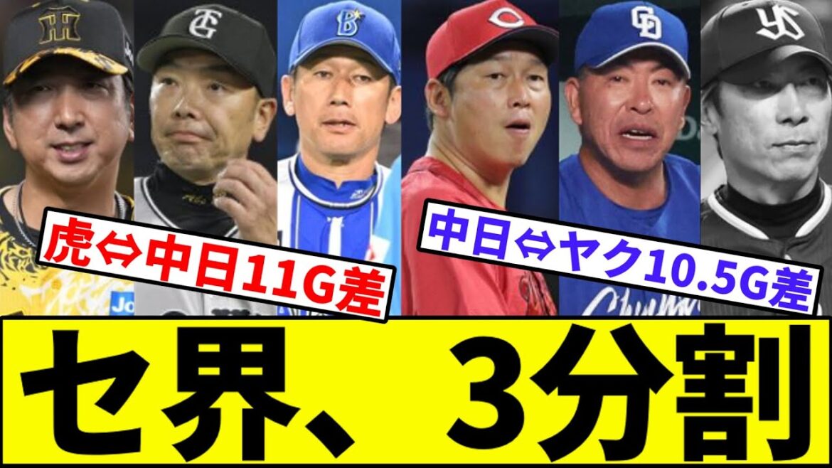 【セ界の片隅でヤクが叫ぶ】セリーグ、3分割【なんJ反応】【なんG反応】【プロ野球反応集】【2chスレ】【5chスレ】【巨人】【阪神】【中日】【横浜ベイスターズ】【ヤクルト】【カープ】【パリーグ】