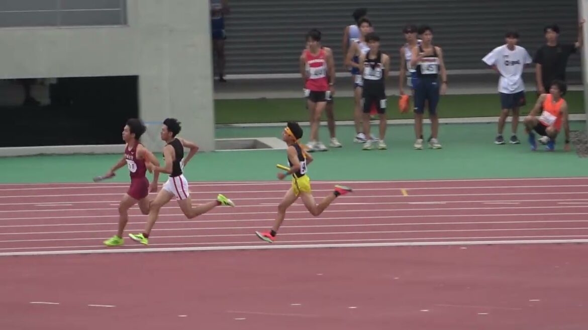20250713174345宮崎県選手権OP男4×400ｍＲ1組 宮崎大A  宮　崎 3:36.22：後藤 陽斗2・松尾 泰知5・田畑 大地1・巣山 侑聖4