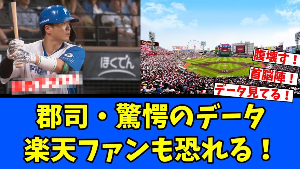 【間違い修正】郡司裕也・驚愕のデータ・楽天ファンも恐れる! 【間違い修正】郡司裕也・驚愕のデータ・楽天ファンも恐れる!