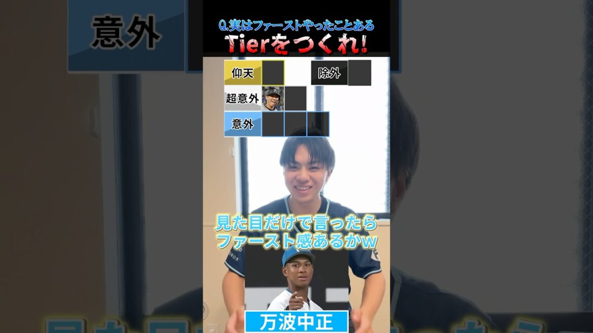 実はファースト守ったことある選手Tier#プロ野球 #野球 #ファースト #北海道日本ハムファイターズ